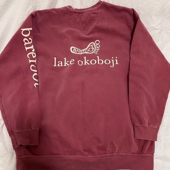 Barefoot bar crewneck, mauve color - Picture 1 of 2